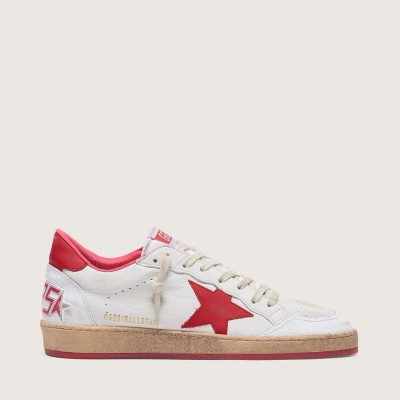 Golden Goose Ball Star In White Leather Golden Goose Ball Star In White Leather