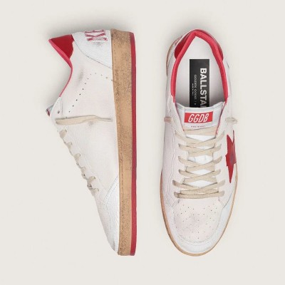 Golden Goose Ball Star In White Leather Golden Goose Ball Star In White Leather