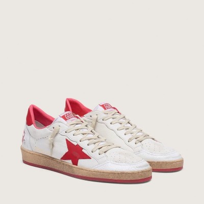 Golden Goose Ball Star In White Leather Golden Goose Ball Star In White Leather