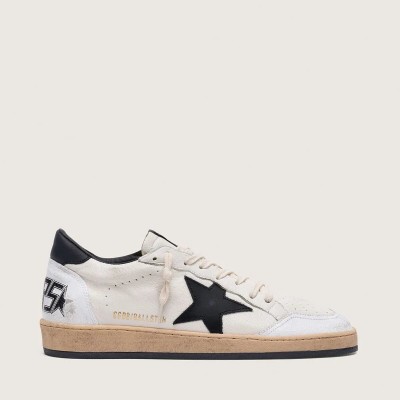 Golden Goose Ball Star In White Nappa With Black Star Golden Goose Ball Star In White Nappa With Black Star
