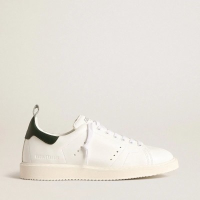 Golden Goose Bio-Based Starter With Green Leather Heel Tab Golden Goose Bio-Based Starter With Green Leather Heel Tab