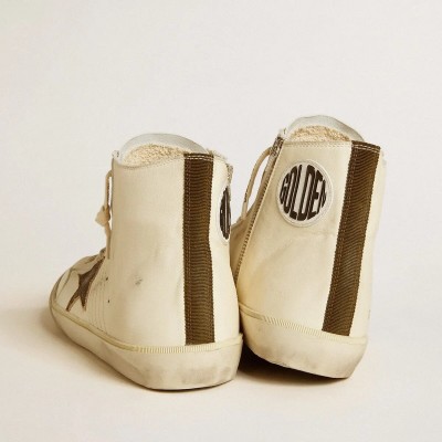 Golden Goose Francy Penstar In Nappa With Black Suede Star And Cotton Heel Tab Golden Goose Francy Penstar In Nappa With Black Suede Star And Cotton Heel Tab