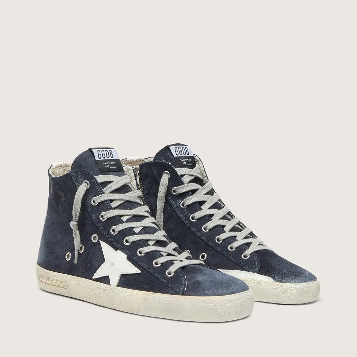 Golden Goose Francy In Leather With Leather Star And Heel Tab Golden Goose Francy In Leather With Leather Star And Heel Tab