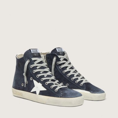 Golden Goose Francy In Leather With Leather Star And Heel Tab Golden Goose Francy In Leather With Leather Star And Heel Tab