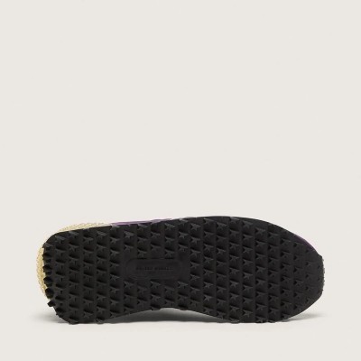 Golden Goose Marathon With Purple Nylon Upper And White Star Golden Goose Marathon With Purple Nylon Upper And White Star