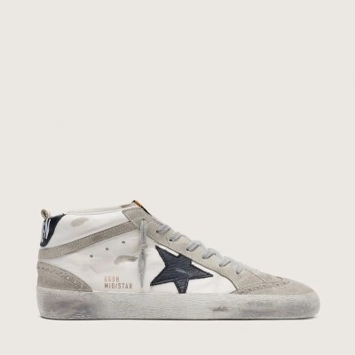 Golden Goose Mid Star White With Black Star Golden Goose Mid Star White With Black Star