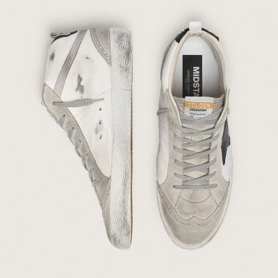 Golden Goose Mid Star White With Black Star Golden Goose Mid Star White With Black Star