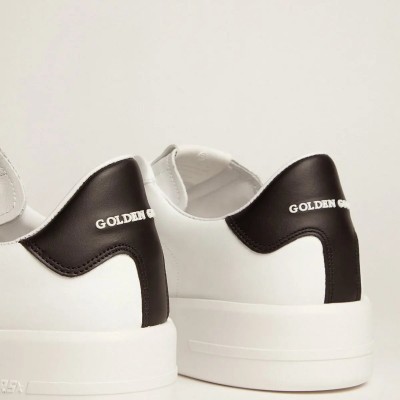 Golden Goose Purestar With Leather Star And Black Leather Heel Tab Golden Goose Purestar With Leather Star And Black Leather Heel Tab