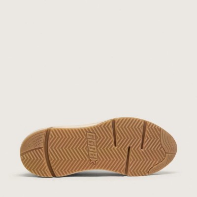 Golden Goose Running Sole In Mesh And White Nappa Golden Goose Running Sole In Mesh And White Nappa