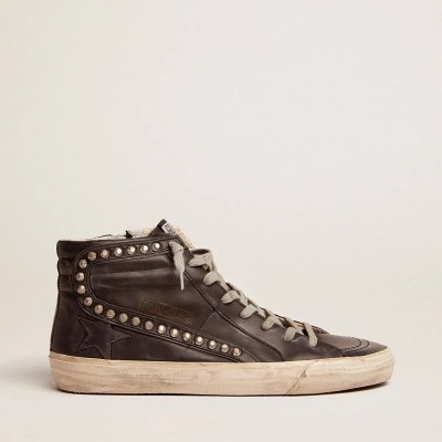 Golden Goose Slide Black With Studs Golden Goose Slide Black With Studs