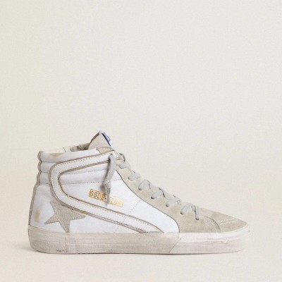 Golden Goose Slide In Leather With Suede Details Golden Goose Slide In Leather With Suede Details