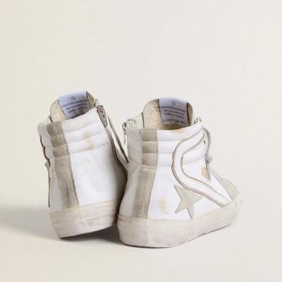 Golden Goose Slide In Leather With Suede Details Golden Goose Slide In Leather With Suede Details