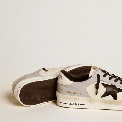 Golden Goose Stardan Ltd In Nappa And Leather With Suede Star And Leather Heel Tab