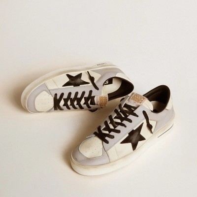 Golden Goose Stardan Ltd In Nappa And Leather With Suede Star And Leather Heel Tab Golden Goose Stardan Ltd In Nappa And Leather With Suede Star And Leather Heel Tab