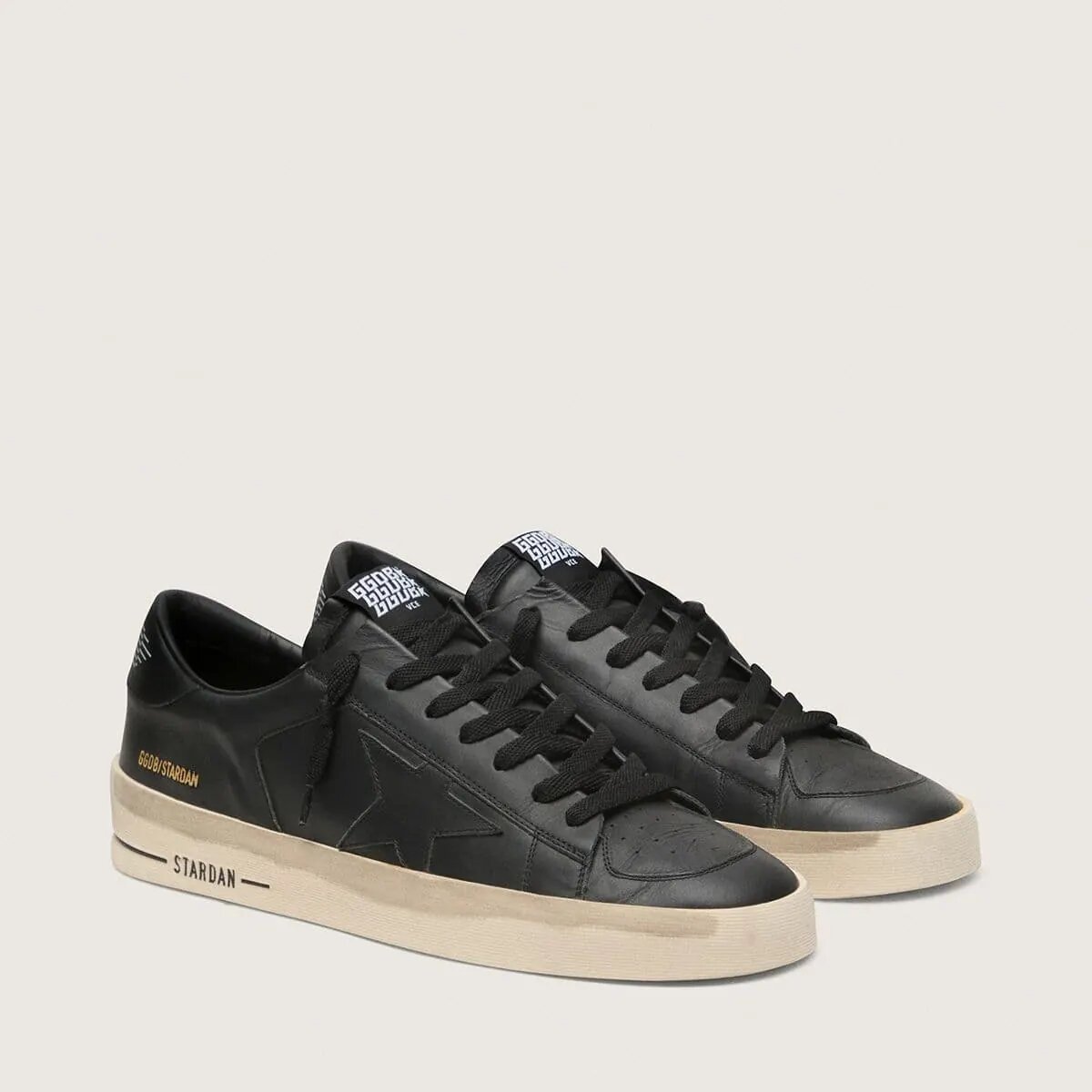 Golden Goose Stardan In Total Black Leather Golden Goose Stardan In Total Black Leather