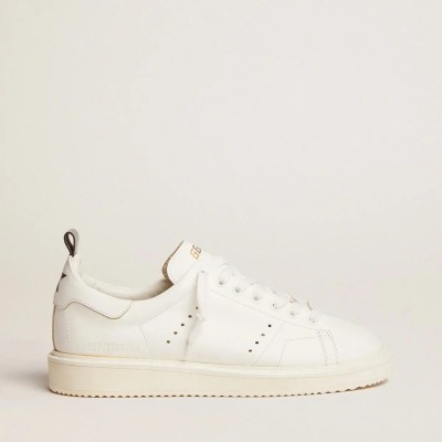 Golden Goose Starter In Leather With Star On The Heel Tab Golden Goose Starter In Leather With Star On The Heel Tab