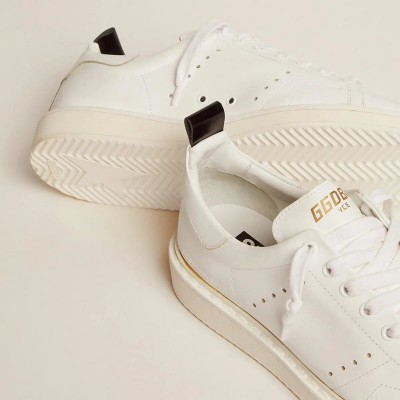 Golden Goose Starter In Leather With Star On The Heel Tab Golden Goose Starter In Leather With Star On The Heel Tab