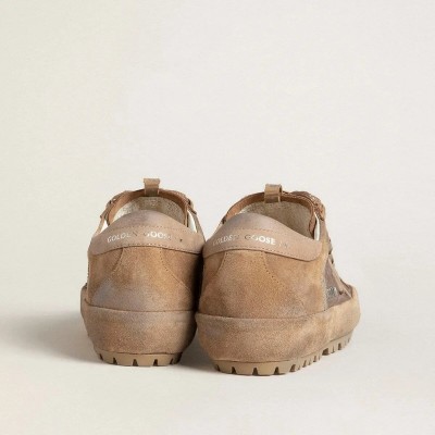 Golden Goose Super-Star Ski In Dolmias And Caramel Suede With Marble Nubuck Star And Heel Tab Golden Goose Super-Star Ski In Dolmias And Caramel Suede With Marble Nubuck Star And Heel Tab