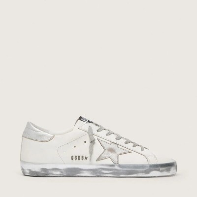 Golden Goose Super-Star With Laminated Star And Heel Tab Golden Goose Super-Star With Laminated Star And Heel Tab