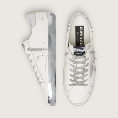 Golden Goose Super-Star With Laminated Star And Heel Tab Golden Goose Super-Star With Laminated Star And Heel Tab