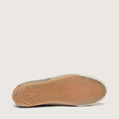 Golden Goose True-Star In Olive Suede With Gold Star Golden Goose True-Star In Olive Suede With Gold Star