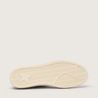 Golden Goose Ball Star Ltd In Gray Suede With Blue Star And Cream-Colored Crochet Inserts Golden Goose Ball Star Ltd In Gray Suede With Blue Star And Cream-Colored Crochet Inserts