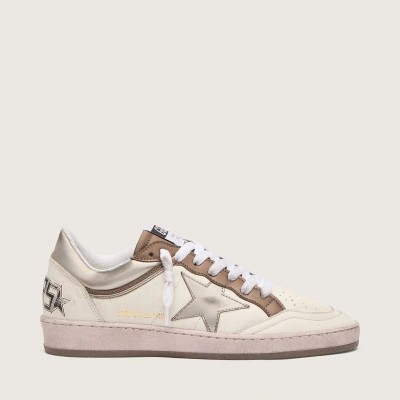 Golden Goose Ball Star Ltd In Nappa Leather With Metallic Bio-Based Star And Inserts Golden Goose Ball Star Ltd In Nappa Leather With Metallic Bio-Based Star And Inserts