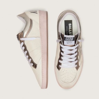 Golden Goose Ball Star Ltd In Nappa Leather With Metallic Bio-Based Star And Inserts Golden Goose Ball Star Ltd In Nappa Leather With Metallic Bio-Based Star And Inserts