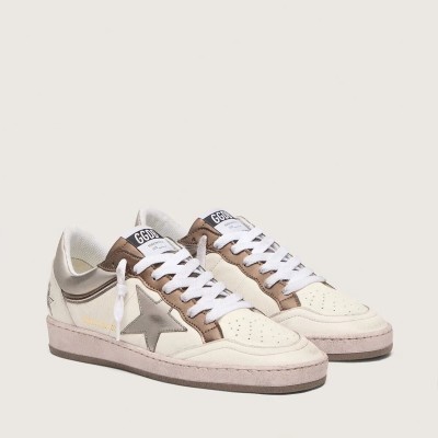 Golden Goose Ball Star Ltd In Nappa Leather With Metallic Bio-Based Star And Inserts Golden Goose Ball Star Ltd In Nappa Leather With Metallic Bio-Based Star And Inserts