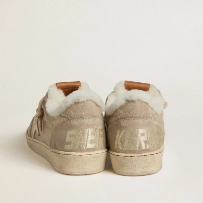 Golden Goose Ball Star In Wool With Gold Leather Star And White Shearling Lining Golden Goose Ball Star In Wool With Gold Leather Star And White Shearling Lining