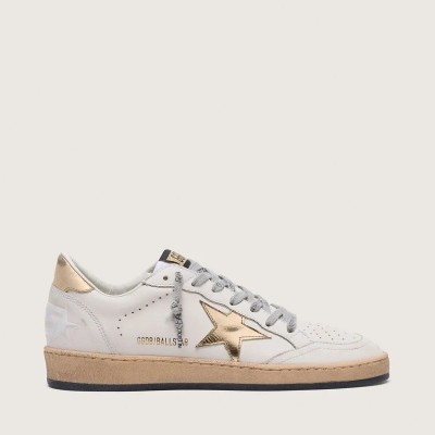 Golden Goose Ball Star With Gold Star And Heel Tab Golden Goose Ball Star With Gold Star And Heel Tab
