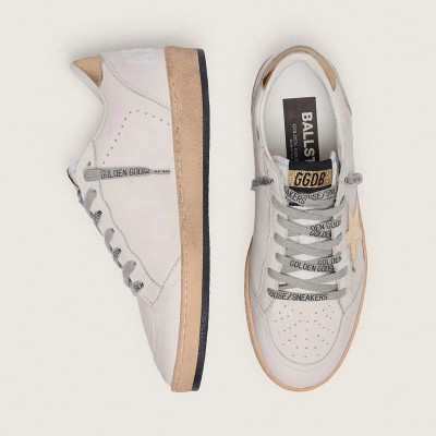 Golden Goose Ball Star With Gold Star And Heel Tab Golden Goose Ball Star With Gold Star And Heel Tab