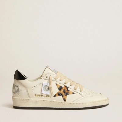 Golden Goose Ball Star With Leopard-Print Star Embellished With Swarovski Crystal Golden Goose Ball Star With Leopard-Print Star Embellished With Swarovski Crystal