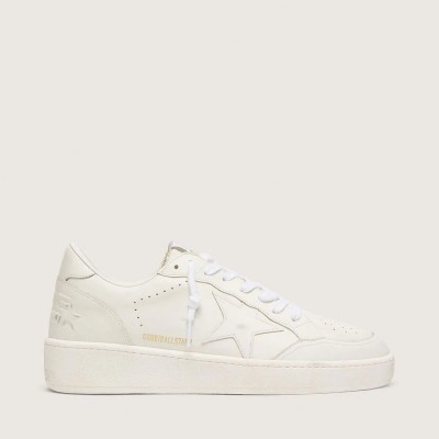 Golden Goose Ball Star With White Leather Star And Heel Tab Golden Goose Ball Star With White Leather Star And Heel Tab