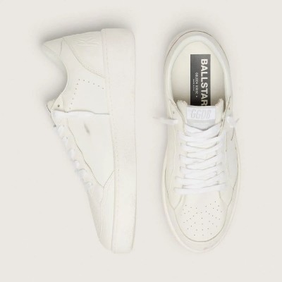 Golden Goose Ball Star With White Leather Star And Heel Tab Golden Goose Ball Star With White Leather Star And Heel Tab