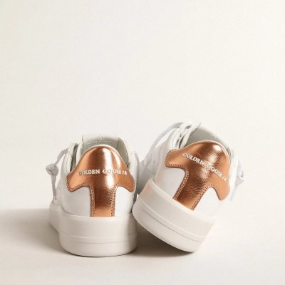 Golden Goose Bio-Based Purestar With Bronze Metallic Leather Heel Tab Golden Goose Bio-Based Purestar With Bronze Metallic Leather Heel Tab