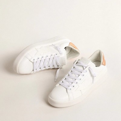 Golden Goose Bio-Based Purestar With Bronze Metallic Leather Heel Tab Golden Goose Bio-Based Purestar With Bronze Metallic Leather Heel Tab