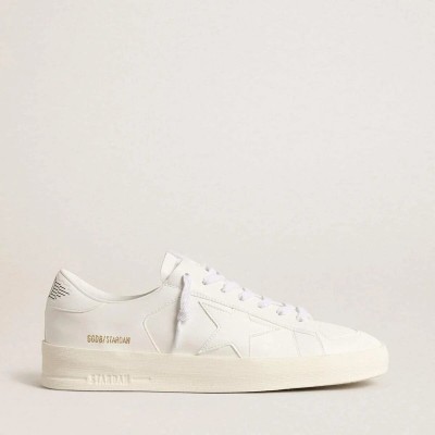 Golden Goose Bio-Based Stardan With White Star And Heel Tab Golden Goose Bio-Based Stardan With White Star And Heel Tab