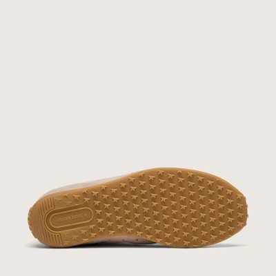 Golden Goose Marathon Speed In Pink Suede With Perforated Star And White Leather Heel Tab Golden Goose Marathon Speed In Pink Suede With Perforated Star And White Leather Heel Tab