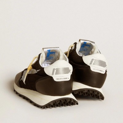 Golden Goose Marathon With Black Nylon Upper And White Star Golden Goose Marathon With Black Nylon Upper And White Star
