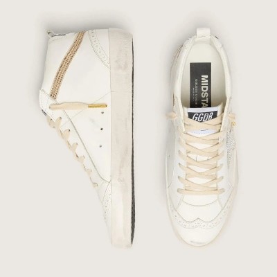 Golden Goose Mid Star With Star And Heel Tab In Suede With Swarovski Crystals Golden Goose Mid Star With Star And Heel Tab In Suede With Swarovski Crystals