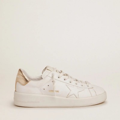 Golden Goose Purestar Sneakers With Gold-Coloured Heel Tab Golden Goose Purestar Sneakers With Gold-Coloured Heel Tab