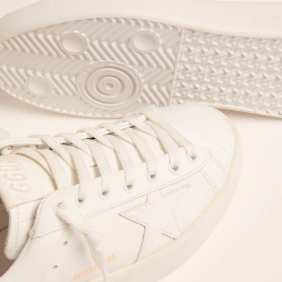 Golden Goose Purestar Sneakers With Gold-Coloured Heel Tab Golden Goose Purestar Sneakers With Gold-Coloured Heel Tab