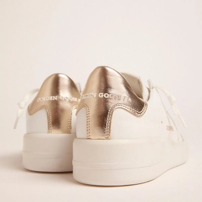 Golden Goose Purestar Sneakers With Gold-Coloured Heel Tab Golden Goose Purestar Sneakers With Gold-Coloured Heel Tab
