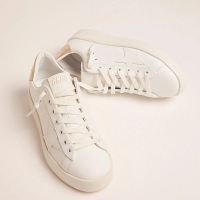 Golden Goose Purestar Sneakers With Gold-Coloured Heel Tab Golden Goose Purestar Sneakers With Gold-Coloured Heel Tab