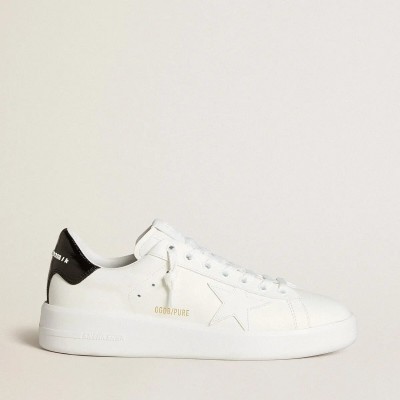 Golden Goose Purestar With Leather Star And Black Patent Leather Heel Tab Golden Goose Purestar With Leather Star And Black Patent Leather Heel Tab