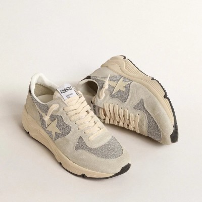 Golden Goose Running Sole Embellished With Swarovski Crystals And Ivory Star Golden Goose Running Sole Embellished With Swarovski Crystals And Ivory Star
