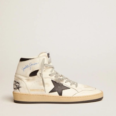 Golden Goose Sky-Star With Signature On The Ankle And Black Inserts