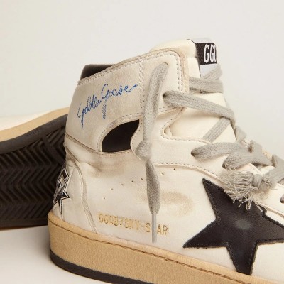 Golden Goose Sky-Star With Signature On The Ankle And Black Inserts