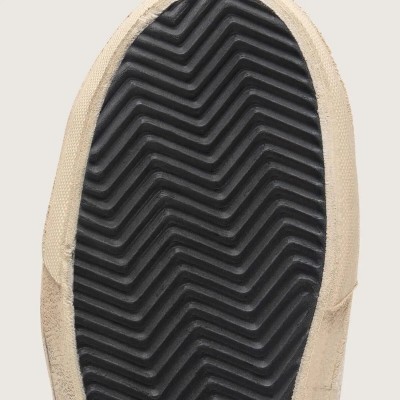 Golden Goose Slide In Ebony Leather With Cream Star And Multicolor Embroidery Golden Goose Slide In Ebony Leather With Cream Star And Multicolor Embroidery